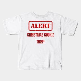 Alert Christmas Cookie thief! Christmas Humor Kids T-Shirt